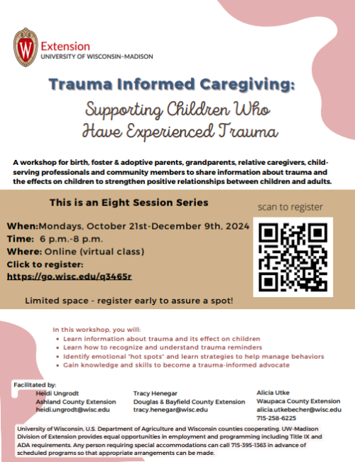 trauma informed caregiving flyer